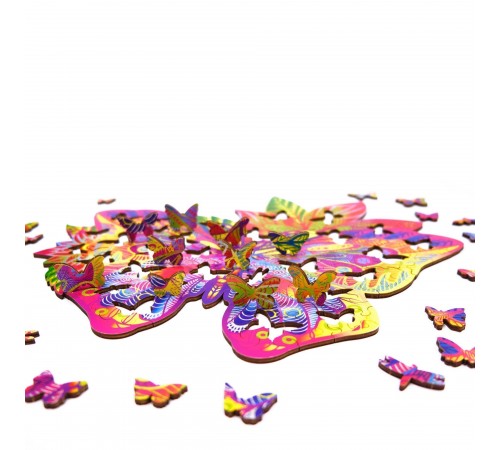 Деревянный пазл Wood Trick Драгоценная бабочка (36x28 см)