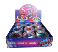 Набор слаймов "Стекло" в боксе Galaxy/Party (9 шт по 90 гр)