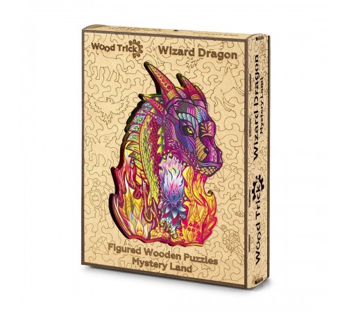 Деревянный пазл Wood Trick Волшебный Дракон (35x24 см)