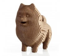 Деревянный 3D пазл копилка EWA Собачка
