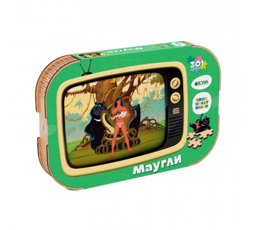 Деревянный 3D пазл Маугли 40x29 см Деревянный 3D пазл Маугли 40x29 см