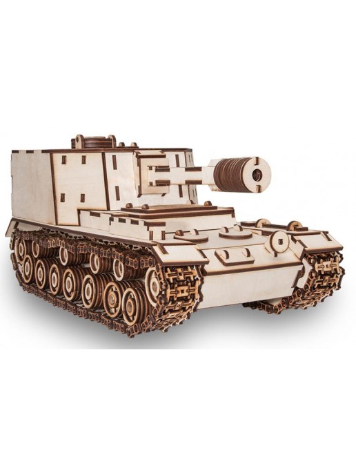 Конструктор деревянный 3D EWA Танк САУ-212