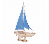 Сборная модель из дерева Lemmo Корабль Парусная Яхта "Лазурный ветер"