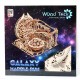 Механическая деревянная сборная модель Wood Trick Бегущий лабиринт Галактика Марбл