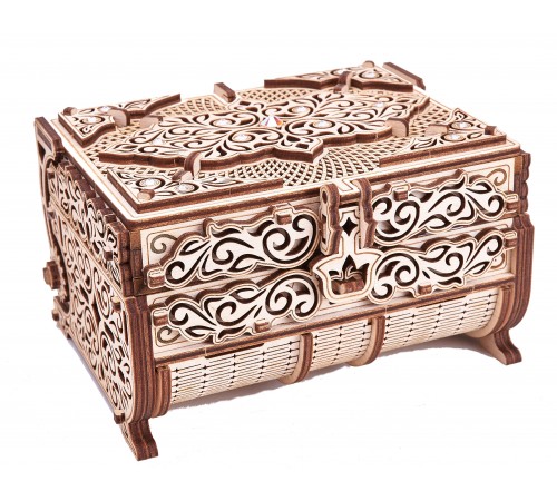 Cборная модель Wood Trick Шкатулка, декорированная кристаллами Swarovski ®