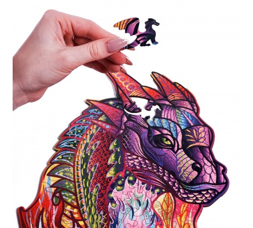 Деревянный пазл Wood Trick Волшебный Дракон (35x24 см)