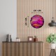 Деревянный фигурный пазл EWA Розовая планета S (20x20 см)