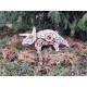 Конструктор деревянный 3D EWA Динозавр Трицератопс