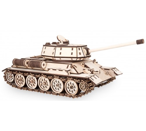 Конструктор деревянный 3D EWA Танк T-34-76