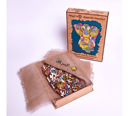 Деревянный пазл Wood Trick Великолепный Слон (36x28 см)