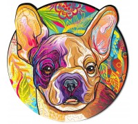 Деревянный пазл Wood Trick Щенок Рокки (Бульдог) (25x24 см)