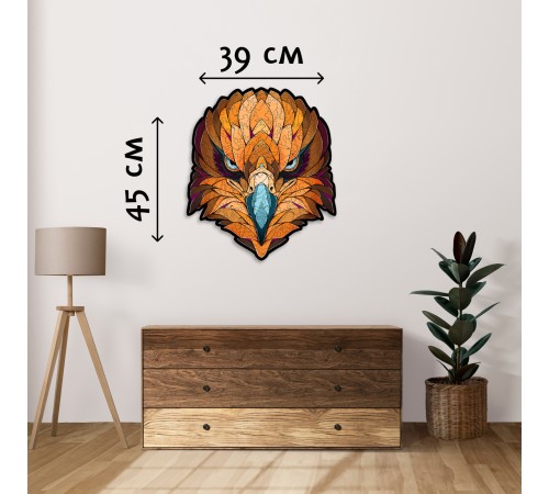 Деревянный фигурный пазл EWA Орел L (45x39 см)