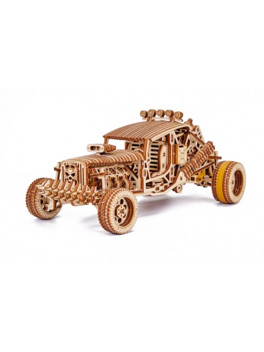 Механическая сборная модель из дерева Wood Trick Безумный Багги