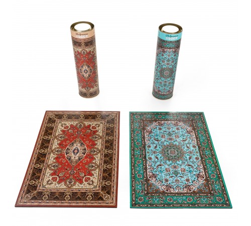 Деревянный фигурный пазл EWA Дедушкин советский ковер 39x28 см