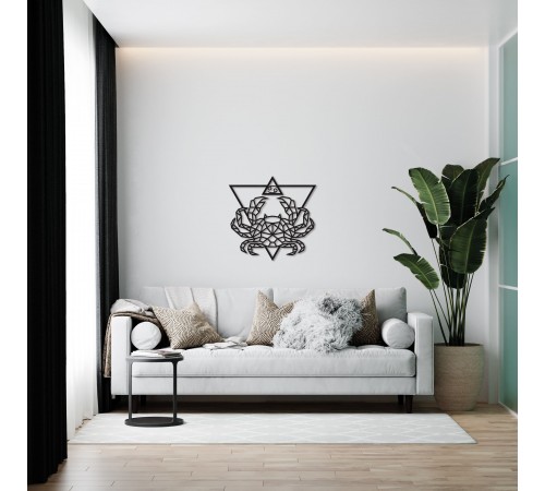 Деревянный декор настенный, панно, сборная модель EWA Design Знаки Зодиака Рак Деревянный декор настенный, панно, сборная модель EWA Design Знаки Зодиака Рак