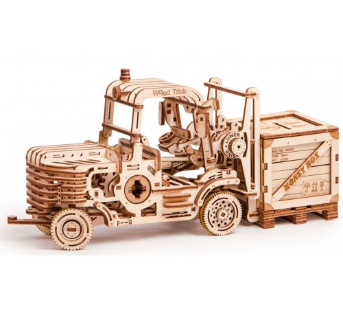 Механический 3D-пазл из дерева Wood Trick Погрузчик Механический 3D-пазл из дерева Wood Trick Погрузчик