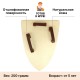 Треугольный щит детский Ладья из дерева