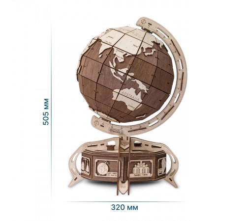 Конструктор деревянный 3D EWA Глобус Конструктор деревянный 3D EWA Глобус