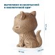 Деревянный 3D пазл копилка EWA Кошечка