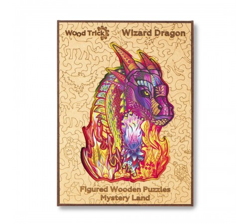 Деревянный пазл Wood Trick Волшебный Дракон (35x24 см)