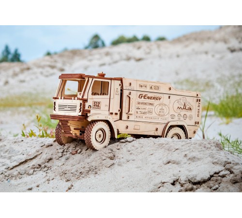 Конструктор деревянный 3D EWA МАЗ-5309RR 1:20