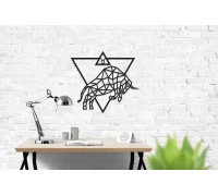 Деревянный декор настенный, панно, сборная модель EWA Design Знаки Зодиака Телец