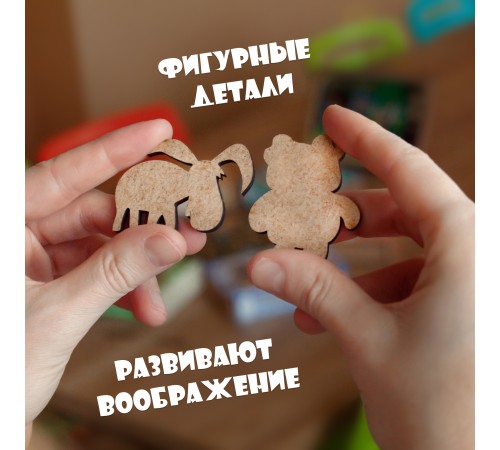 Деревянный фигурный пазл EWA Бременские музыканты S 29x25см