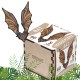 Деревянный, фигурный пазл EWA Летучая Мышь S 27x20 см