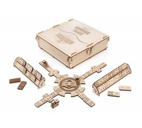 Сборная деревянная настольная игра 3D EWA Домино Мексиканский поезд