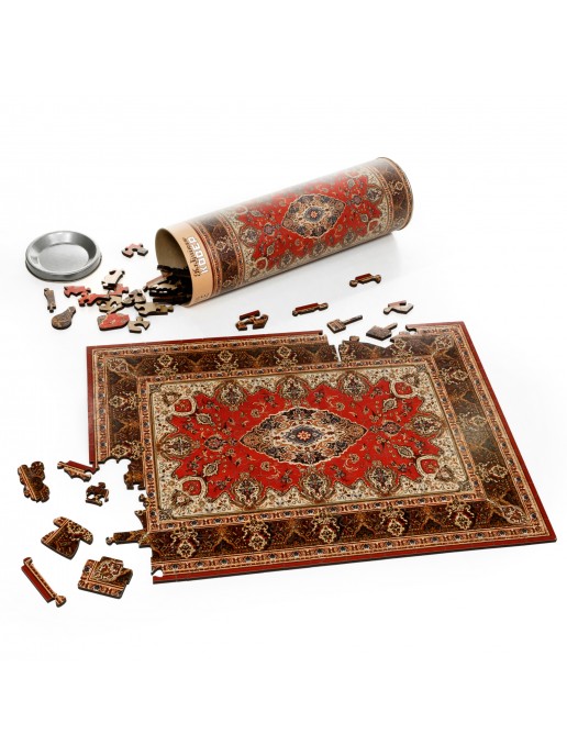 Деревянный фигурный пазл EWA Бабушкин советский ковер 39x28 см