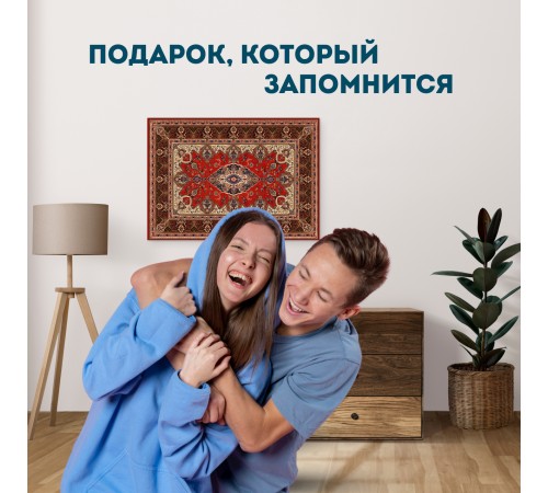 Деревянный фигурный пазл EWA Бабушкин советский ковер 39x28 см