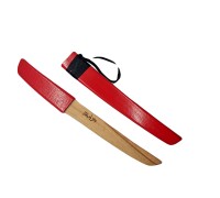 Меч деревянный детский Танто из бука (красный)