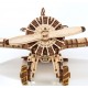 Конструктор деревянный 3D, сборная модель EWA Самолет с мотором