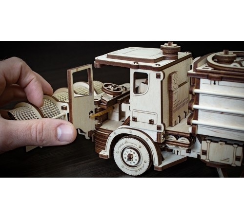 Конструктор деревянный 3D EWA Снегоуборочная машина