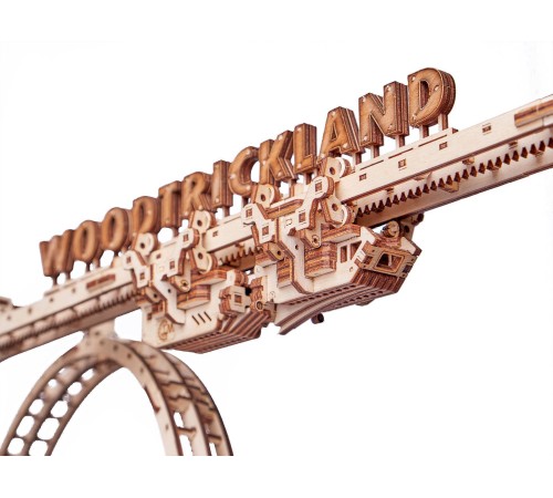 Механическая сборная модель из дерева Wood Trick Большие Американские горки Механическая сборная модель из дерева Wood Trick Большие Американские горки
