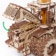 Механическая сборная модель Трактор КИРОВЕЦ К-7М с мотором + Прицеп