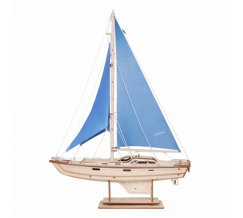 Сборная модель из дерева Lemmo Корабль Парусная Яхта "Лазурный ветер"