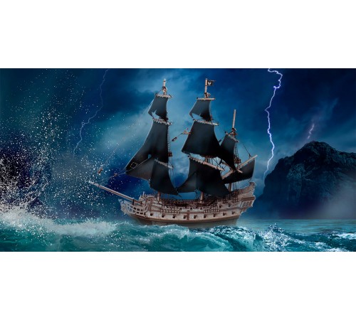 Сборная модель из дерева Lemmo Пиратский корабль "Черное Сердце"