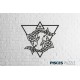 Деревянный декор настенный, панно, сборная модель EWA Design Знаки Зодиака Рыбы