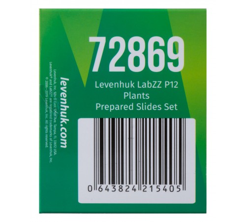 Набор микропрепаратов Levenhuk LabZZ P12, растения Набор микропрепаратов Levenhuk LabZZ P12, растения