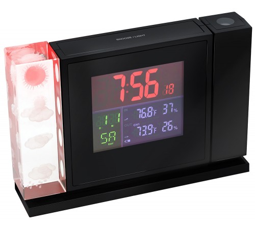 Часы Bresser MyTime Crystal P с цветным дисплеем и проектором