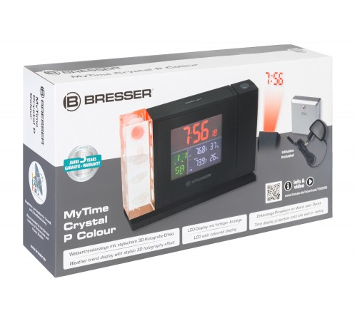 Часы Bresser MyTime Crystal P с цветным дисплеем и проектором