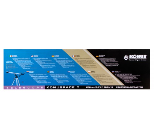 Телескоп Konus Konuspace-7 60/900 EQ Телескоп Konus Konuspace-7 60/900 EQ