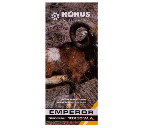 Бинокль Konus Emperor 10x50 WA Green