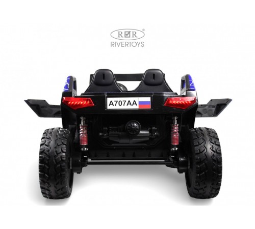 Детский электромобиль A707AA LUX NEW 4WD (16 км/ч.)  синий спайдер