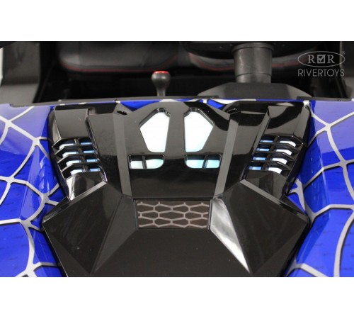 Детский электромобиль A707AA LUX NEW 4WD (16 км/ч.)  синий спайдер