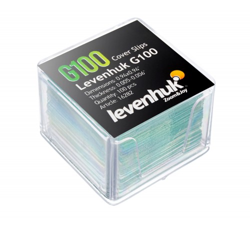 Стекла покровные Levenhuk G100, 100 шт. Стекла покровные Levenhuk G100, 100 шт.