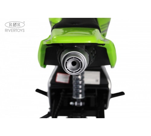 Детский электромотоцикл E777KX зеленый