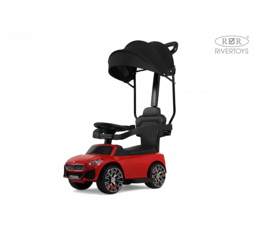 Детский толокар-каталка с козырьком BMW Z005ZZ-BP красный