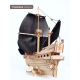 Корабль с черными парусами  "Золотая Лань Dariwood" 400х352х210 мм